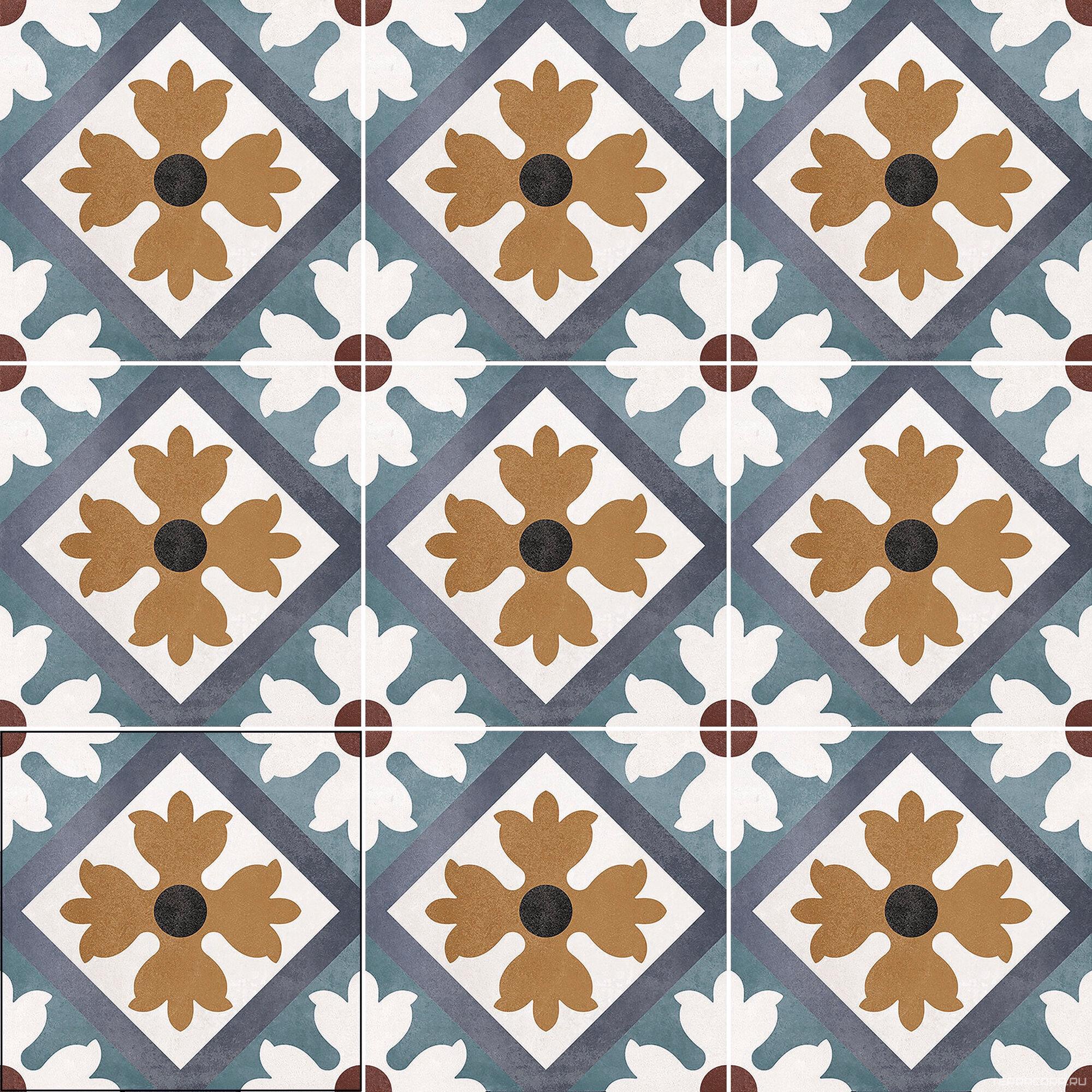 Керамогранит APE Ceramica Floriane Carole 15х15 Комбинированный, фото 4