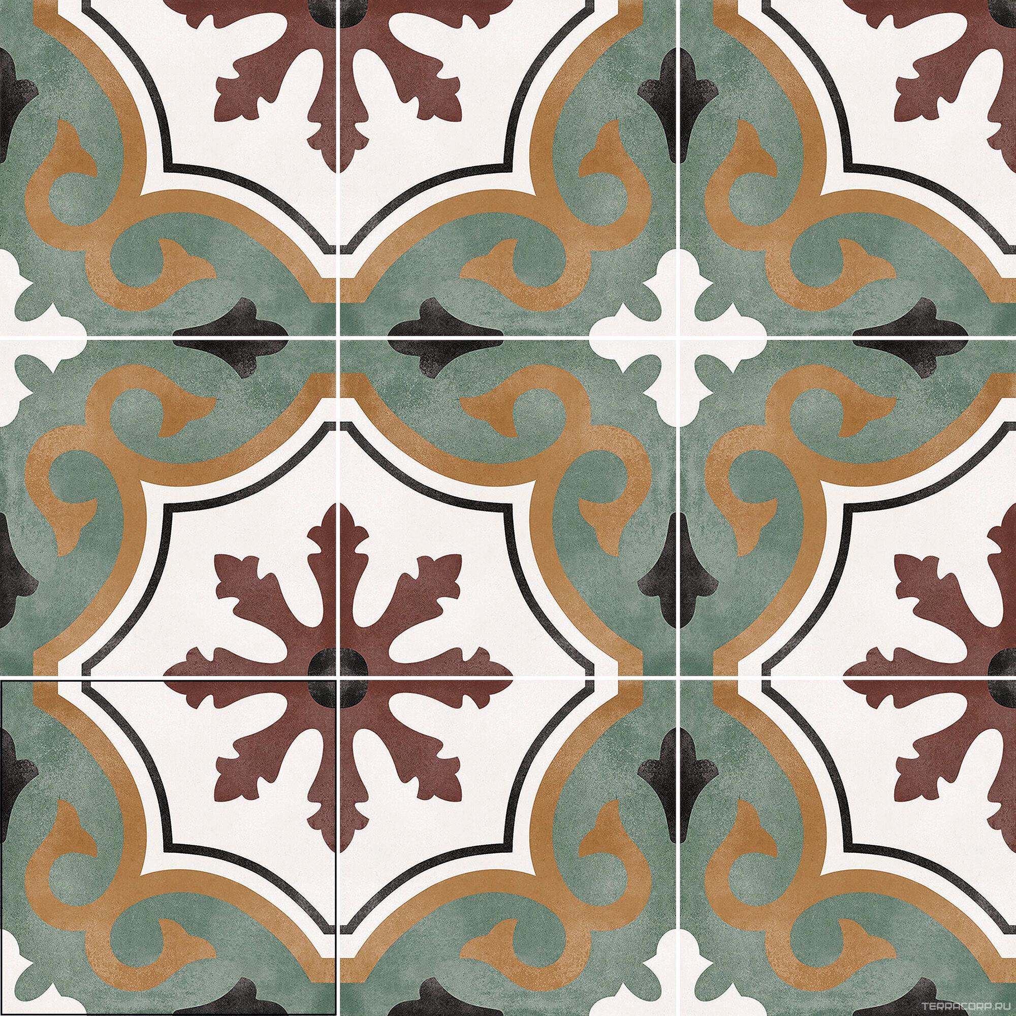 Керамогранит APE Ceramica Floriane Olivia 15х15 Комбинированный, фото 4