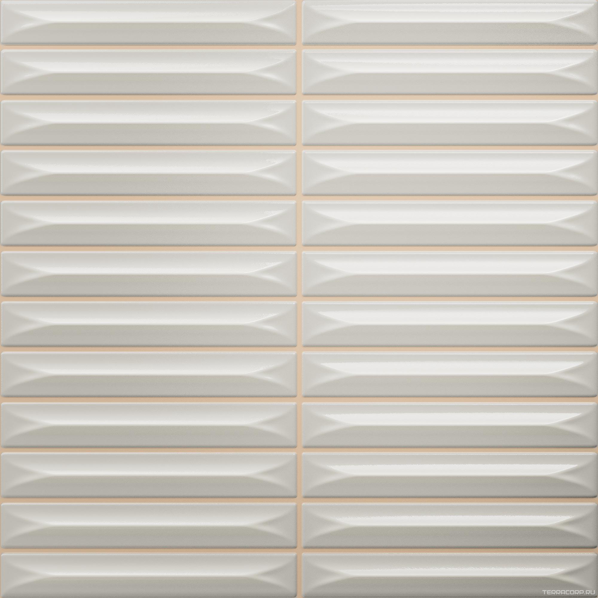 Керамическая плитка Ceramica Vilar Albaro Arrow Silver (1,5x10) 20х20 Серый, фото 3