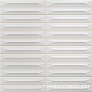 Керамическая плитка Ceramica Vilar Albaro Arrow  White (1,5x10) 20х20 Белый 