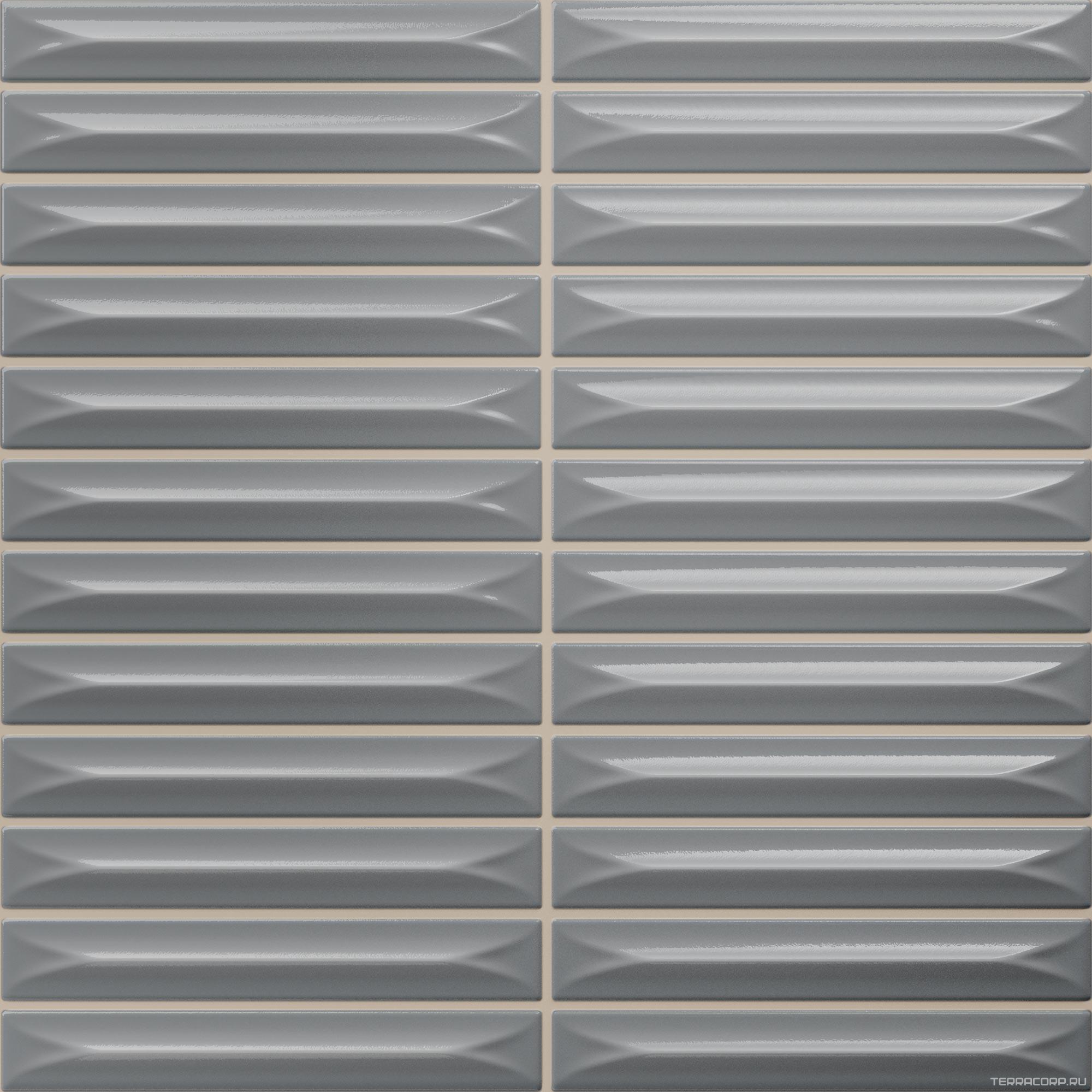 Керамическая плитка Ceramica Vilar Albaro Arrow Grey (1,5x10) 20х20 Серый, фото 3