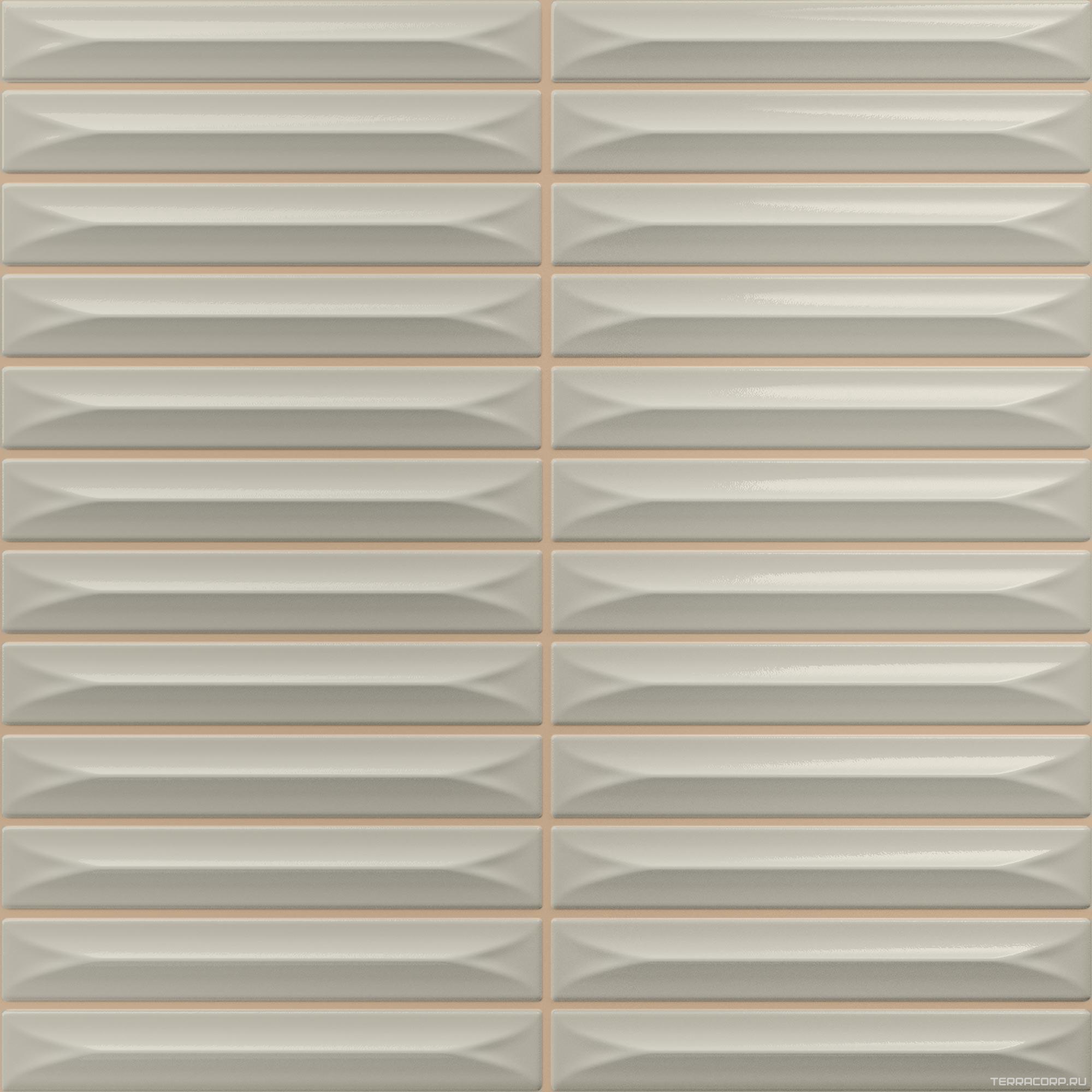 Керамическая плитка Ceramica Vilar Albaro Arrow Greige (1,5x10) 20х20 Серый, фото 3