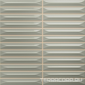 Керамическая плитка Ceramica Vilar Albaro Arrow  Sage (1,5x10) 20х20 Зеленый 