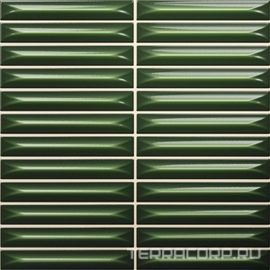Керамическая плитка Ceramica Vilar Albaro Arrow  Victorian Green (1,5x10) 20х20 Зеленый 