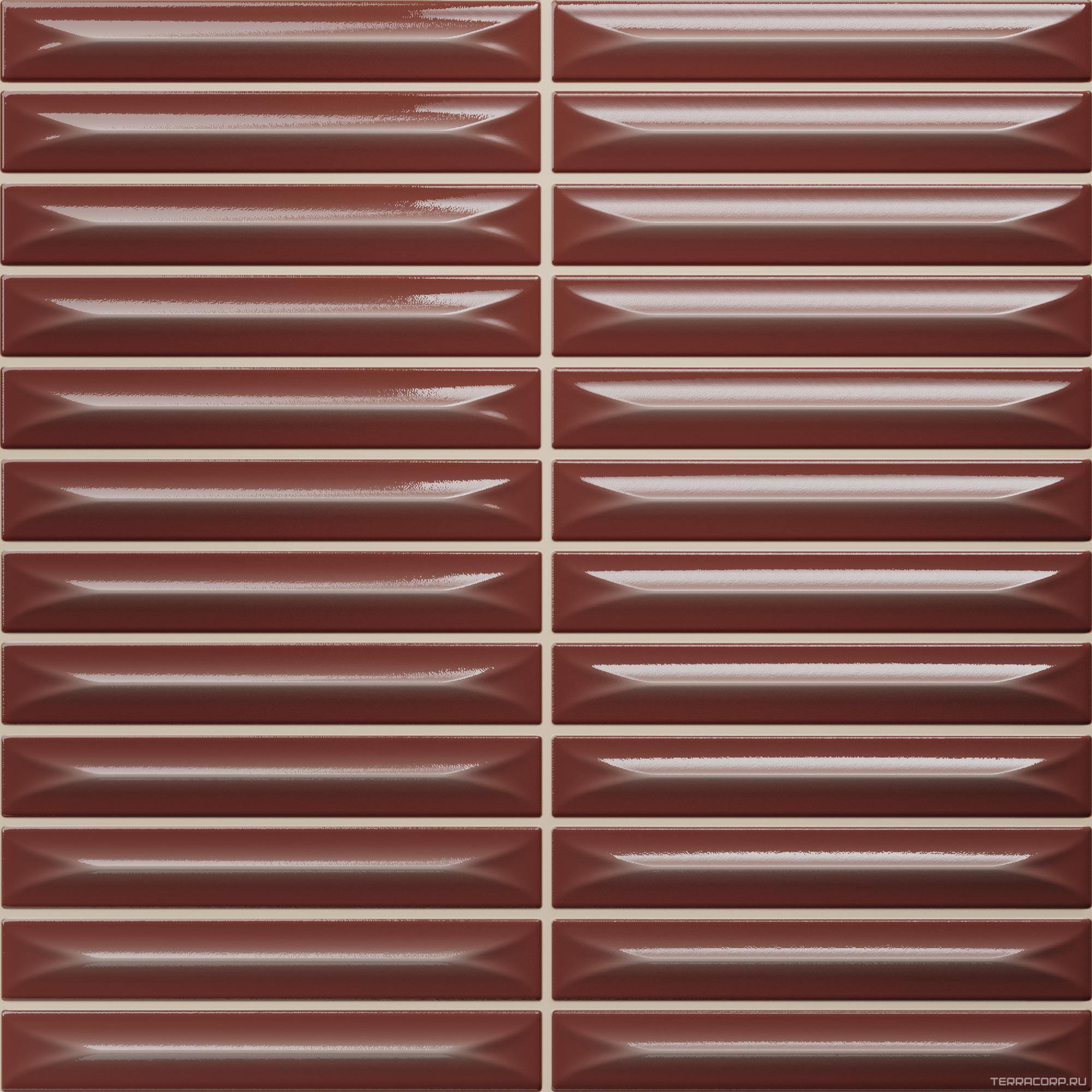 Керамическая плитка Ceramica Vilar Albaro Arrow Caramel (1,5x10) 20х20 Коричневый, фото 3