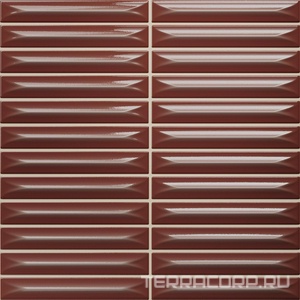 Керамическая плитка Ceramica Vilar Albaro Arrow  Caramel (1,5x10) 20х20 Коричневый 