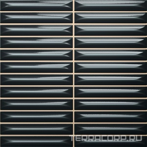 Керамическая плитка Ceramica Vilar Albaro Arrow  Midnight (1,5x10) 20х20 Комбинированный 