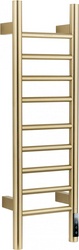 Полотенцесушитель 250xh800мм, электрический 110Вт, (цв.брашированное золото), Bonn ZZ