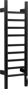 Полотенцесушитель 250xh800мм, электрический 110Вт, (цв.черный матовый),  ZZ Wonzon & Woghand Bonn WW-AL4092-MB