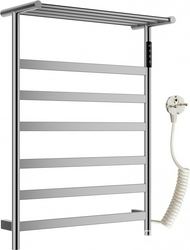 Полотенцесушитель 573xh774.5мм, электрический 140Вт, (цв.брашированный никель), Essen ZZ