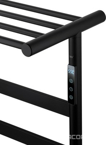 Полотенцесушитель 573xh774.5мм, электрический 140Вт, (цв.черный матовый),  ZZ Wonzon & Woghand Essen WW-A403-MB