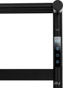 Полотенцесушитель 573xh774.5мм, электрический 140Вт, (цв.черный матовый),  ZZ Wonzon & Woghand Essen WW-A403-MB