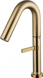 Смеситель для раковины, без д/к, (цв.браш.золото), Wonzon & Woghand ZZ