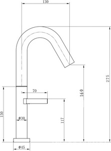 Смеситель для раковины, без д/к, (цв.браш.никель), Wonzon & Woghand ZZ Wonzon & Woghand Универсал WW-6068-BS
