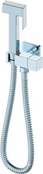 Гигиенический душ, встраиваемый, на одну воду, готовый комплект: лейка, шланг, кронштейн, (цв.хром), Wonzon & Woghand ZZ