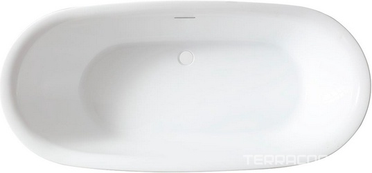 Ванна 1800х840h540мм, отдельностоящая, на каркасе, интегрированный слив-прелив крышка слива в цвет ванны., (акрил цв.белый), Abber ZZ