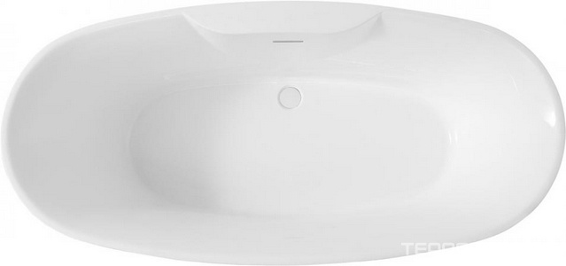 Ванна 1700х800h580мм, отдельностоящая, на каркасе, интегрированный слив-прелив крышка слива в цвет ванны., (акрил цв.белый), Abber ZZ Abber Универсал AB9323