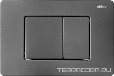 Кнопка двойного смыва для инсталл.д/унитаза, (цв.никель), Abber ZZ