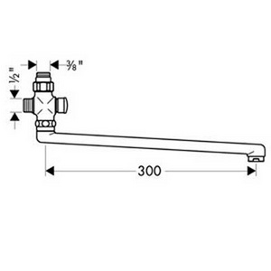 Длинный излив для смесителя ZZ Hansgrohe Универсал 14495000