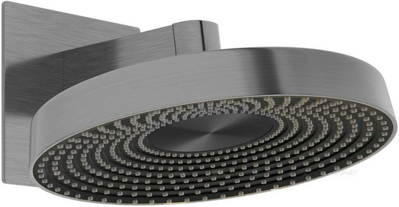 Душ верхний, стационарный, круглый d300мм, G 1/2, антикальц., стеновой кронштейн 186мм, (цв.графит браш.),  ZZ Allen Brau Eclipse 5.E1019-MG