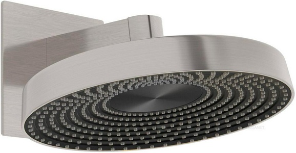 Душ верхний, стационарный, круглый d300мм, G 1/2, антикальц., стеновой кронштейн 186мм, (цв.никель браш.),  ZZ Allen Brau Eclipse 5.E1019-BN