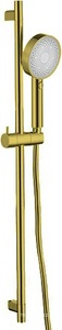 Душевой гарнитур: штанга 800мм, лейка, шланг 1500мм, (цв.золото браш.),  ZZ Allen Brau Eclipse 5.E1008-GB