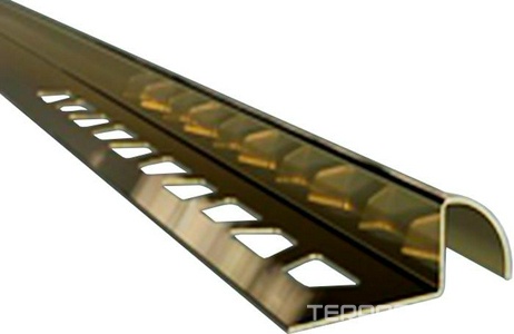 Профиль из нерж. стали + нитрид титан сатинир ZKUR 12 GS 270 см ZZ IRWEST Profile IRWEST Profile Золотой 