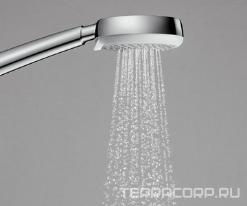 Душевая лейка, 4 типа струи, (цв.хром),  100 Vario ZZ Hansgrohe Crometta 26824400