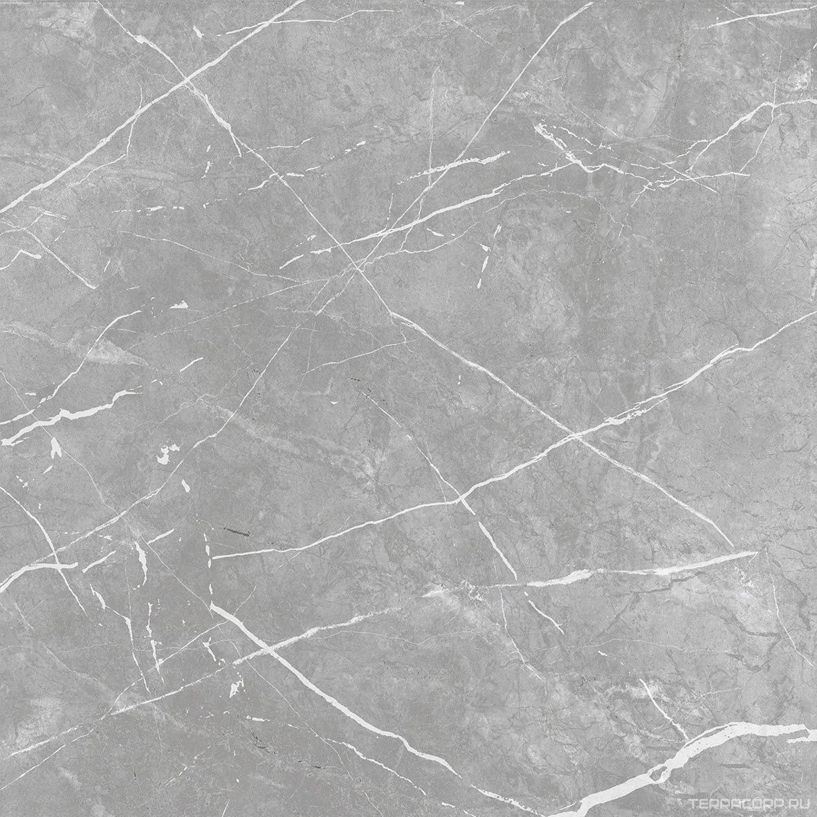 Керамогранит ProGRES Ceramica Marble line grey матовый серый светлый 60х60 Светло-серый, фото 5