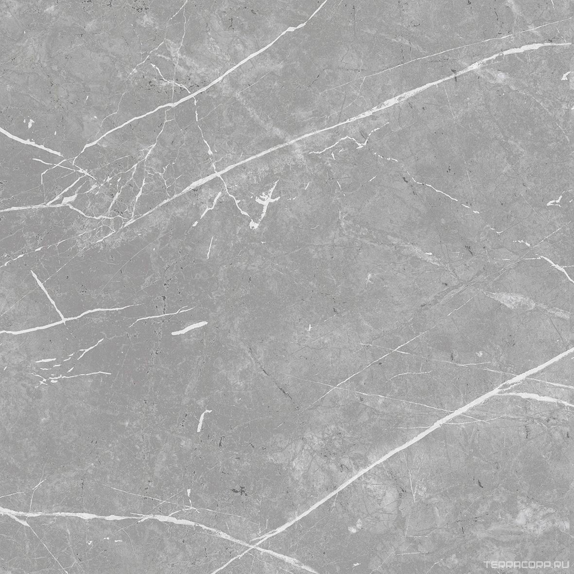 Керамогранит ProGRES Ceramica Marble line grey матовый серый светлый 60х60 Светло-серый, фото 2