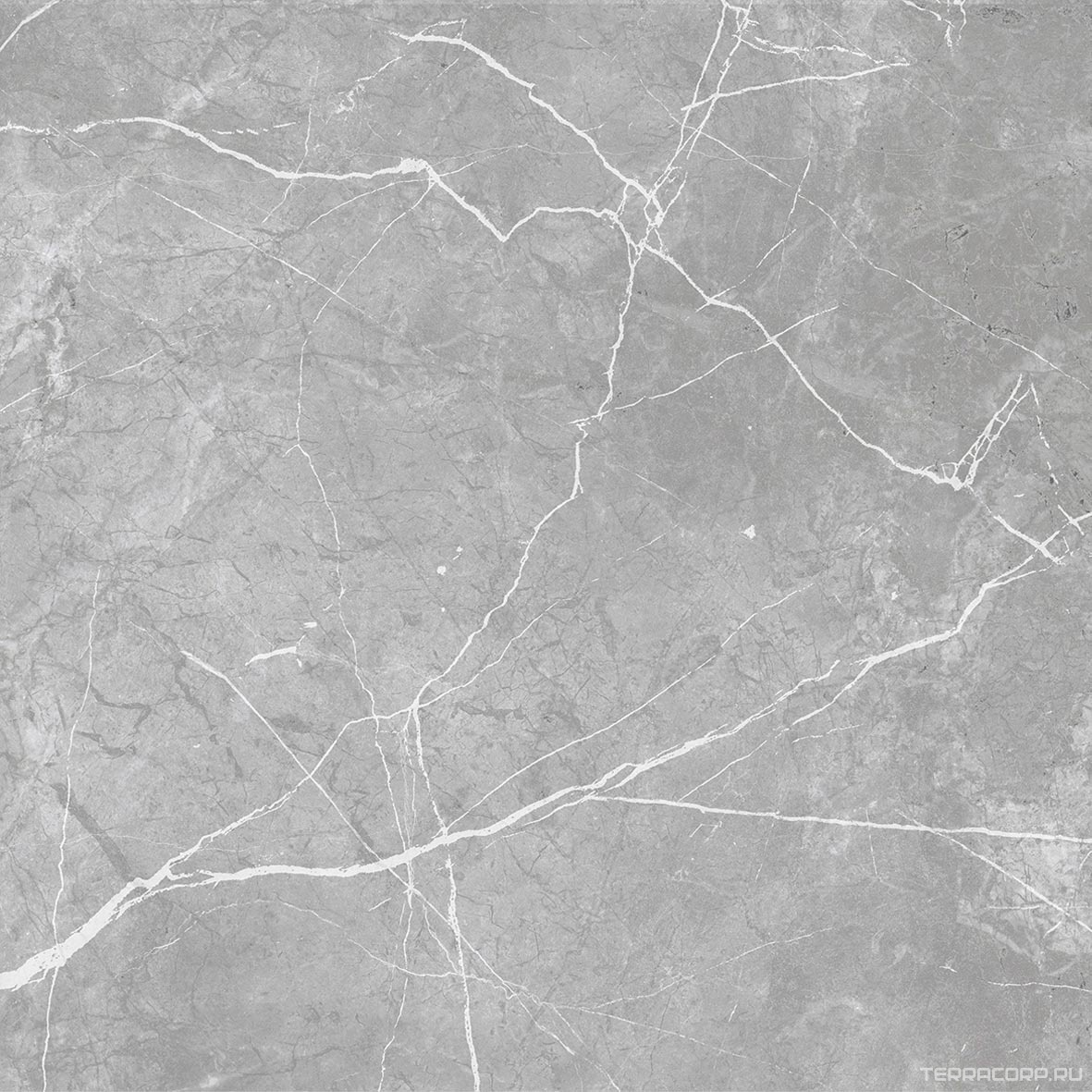 Керамогранит ProGRES Ceramica Marble line grey матовый серый светлый 60х60 Светло-серый, фото 6