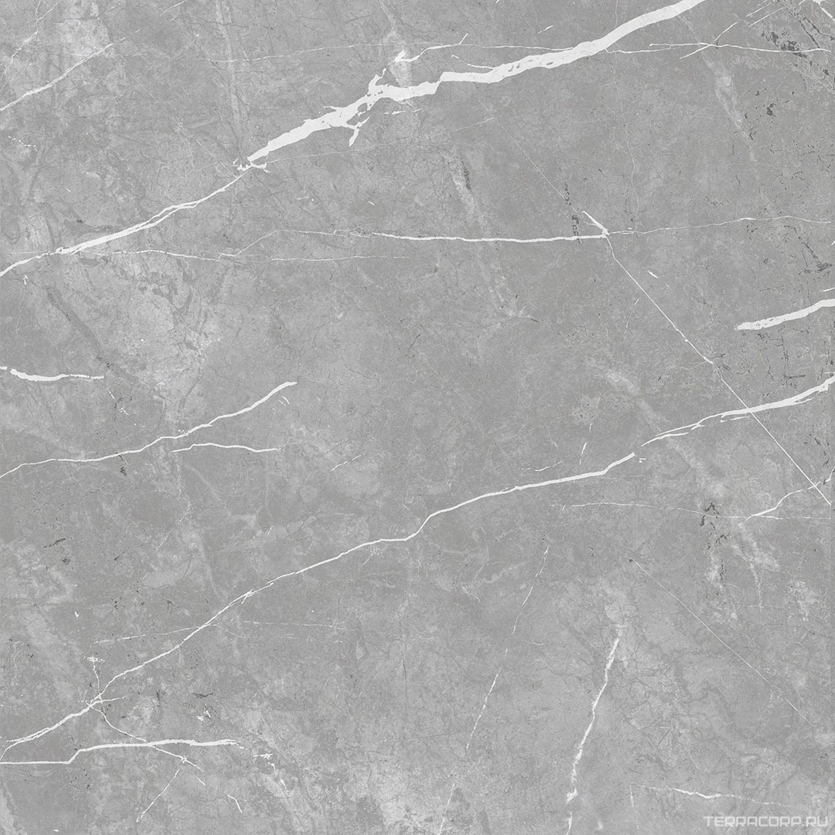 Керамогранит ProGRES Ceramica Marble line grey матовый серый светлый 60х60 Светло-серый, фото 4