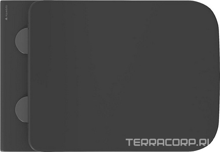Унитаз подвесной 520х365мм, безободковый, сиденье с микролифтом, крепёж в компл., (цв.черный матовый),  ZZ Aqueduto ESTETA EST0140