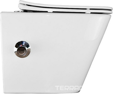 Унитаз подвесной, безободковый, c функцией биде и встроенным смесителем, сиденье микролифт в компл., белый, ZZ Azario Hugo AZ-10007