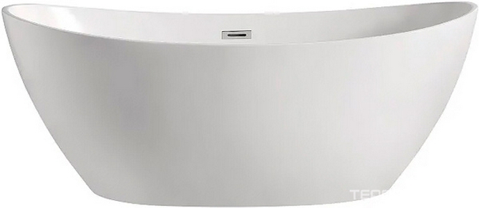 Ванна акриловая  1660х780х665 мм свободностоящая, слив-перелив по центру, с сифоном и каркасом, цвет белый, ZZ Azario GLASGOW GLA16778