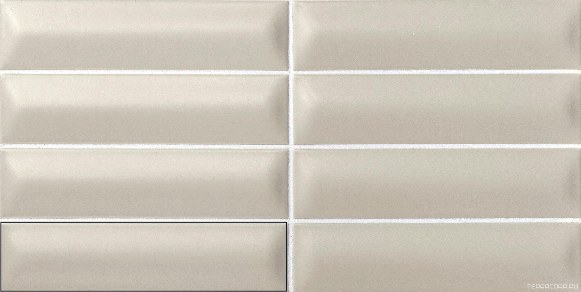 Керамическая плитка APE Ceramica Three-D Grey 5X20 Серый, фото 4
