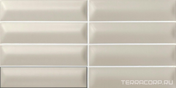 Керамическая плитка APE Ceramica Three-D  Grey 5X20 Серый 