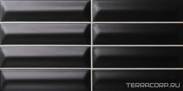 Керамическая плитка APE Ceramica Three-D  Night 5x20 Черный 