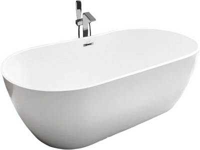 Ванна 1700x750x600мм, отдельностоящая, слив перелив в компл., (акрил цв.белый), SKYE170 ZZ Cerutti Spa d'ISEO SKYE170