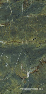 Керамогранит Ariostea Ultra Marmi Verde Karzai Lucidato (Shiny) 6 mm 75x150 Коричневый 