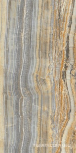 Керамогранит Ariostea Ultra Onici Grey Onyx Vein Cut Lev Silk 6 мм 75x150 Серый 