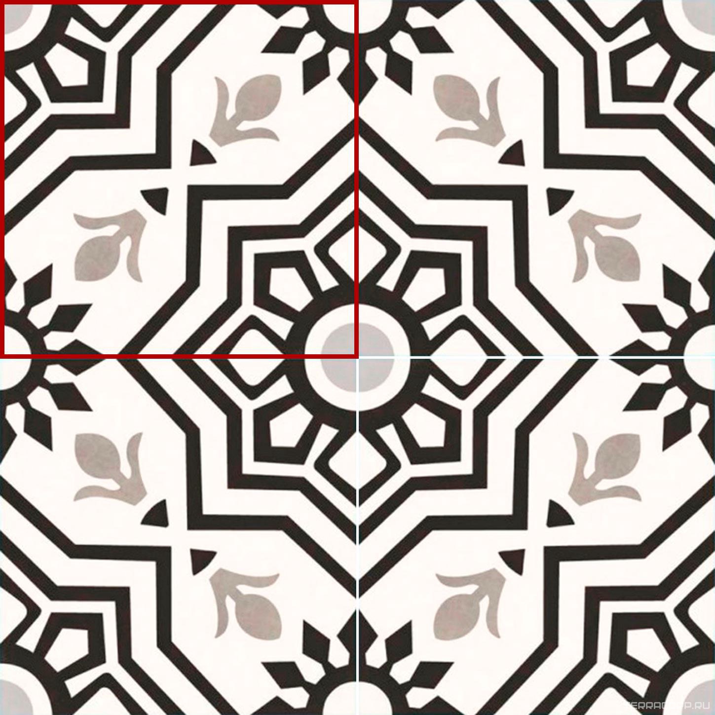 Керамическая плитка DeShun Ceramics Art Decor DC208 20x20 Комбинированный, фото 3