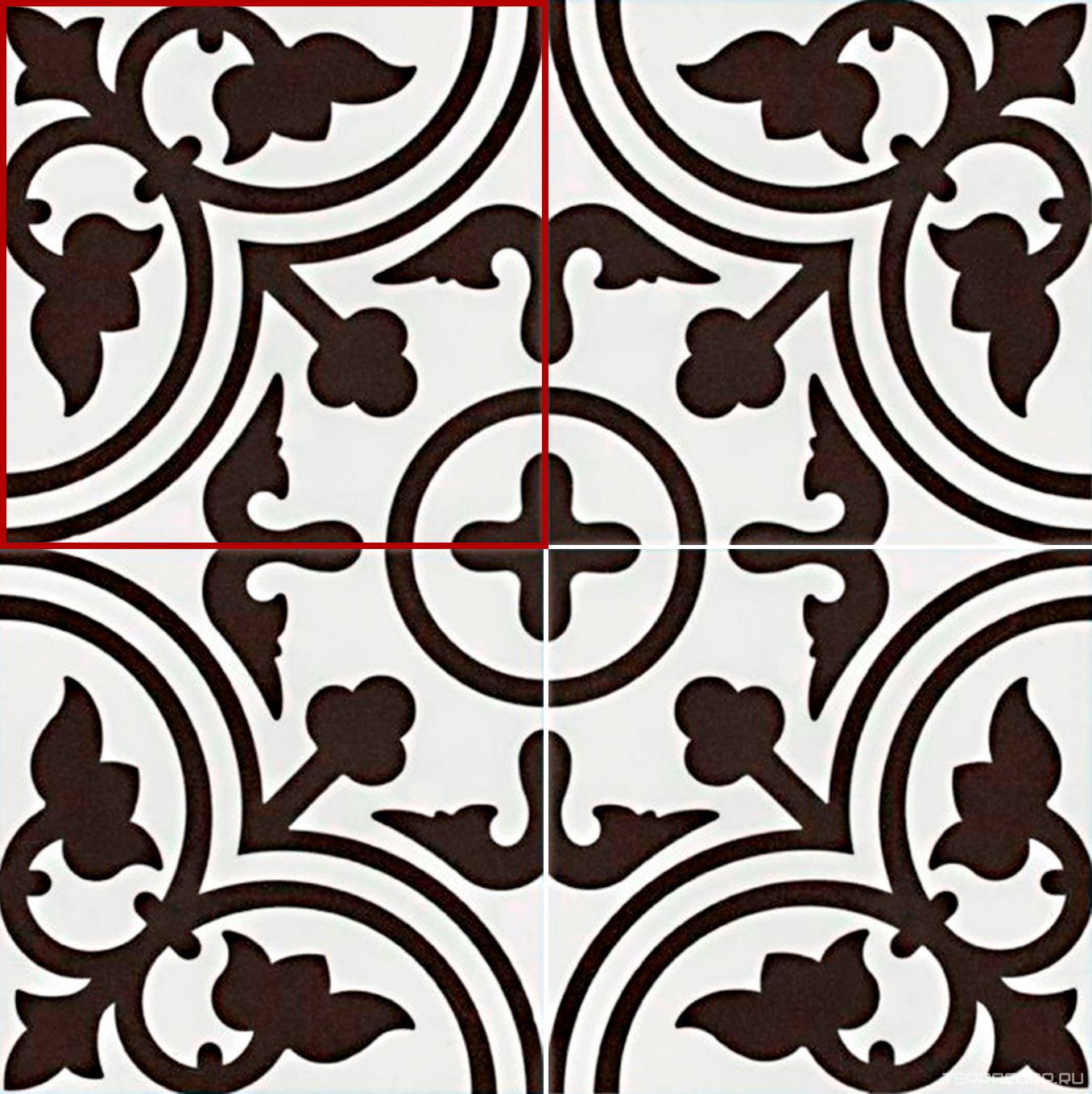 Керамическая плитка DeShun Ceramics Art Decor DC222 20x20 Комбинированный, фото 3