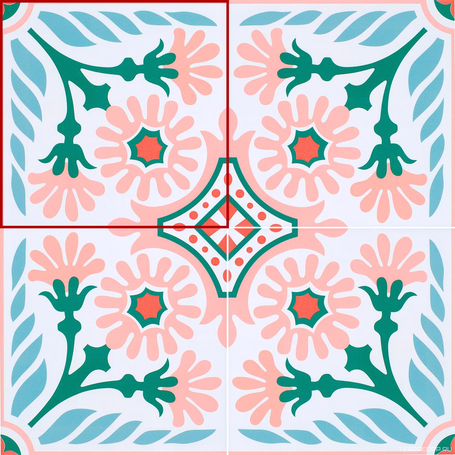Керамогранит DeShun Ceramics Art Decor DC263 20x20 Комбинированный, фото 3