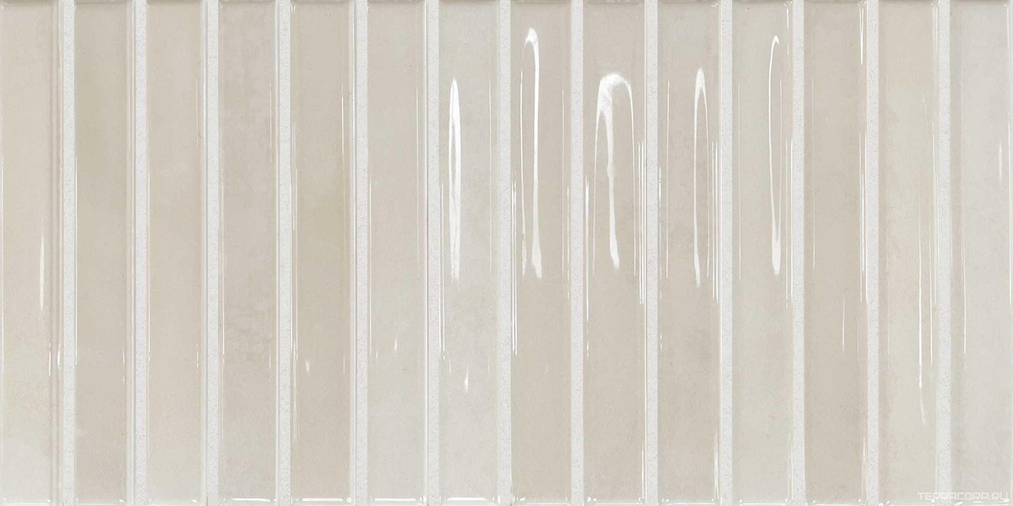 Керамическая плитка DNA Flash Bars Ivory 12,5x25 Бежевый, фото 3