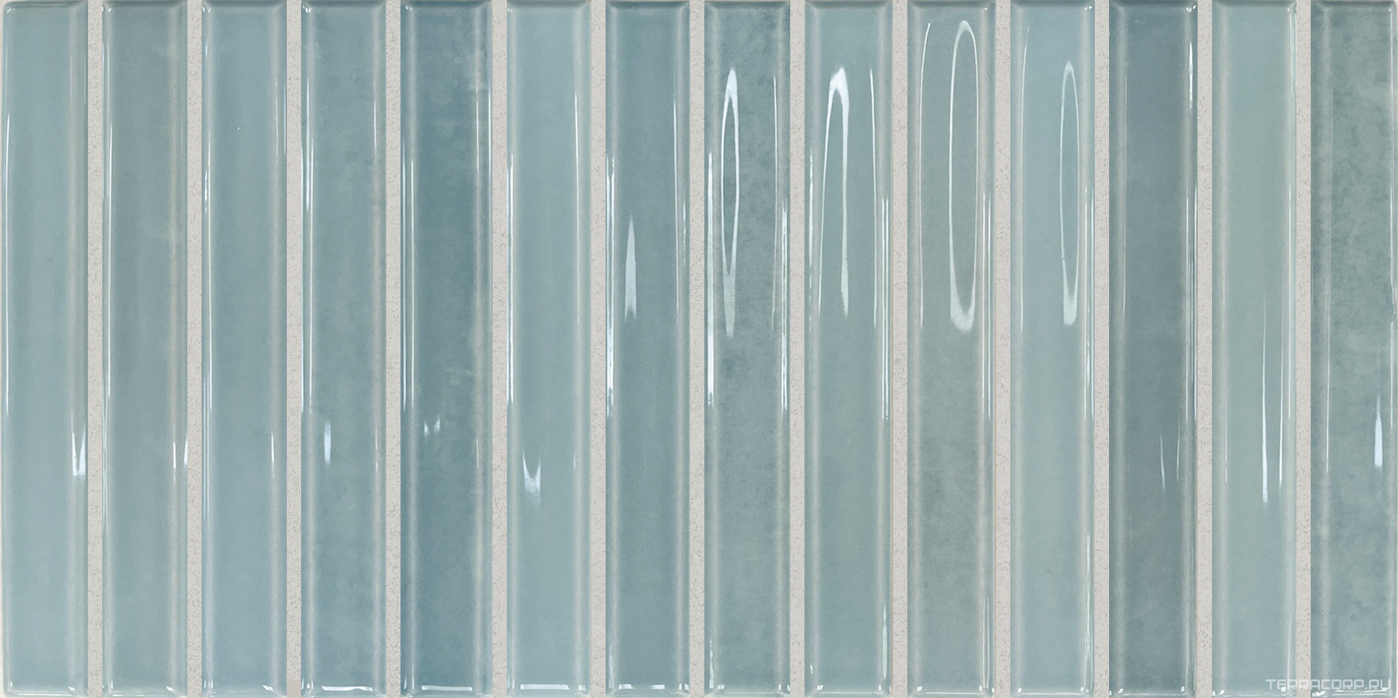 Керамическая плитка DNA Flash Bars Light Blue 12,5x25 Голубой, фото 3