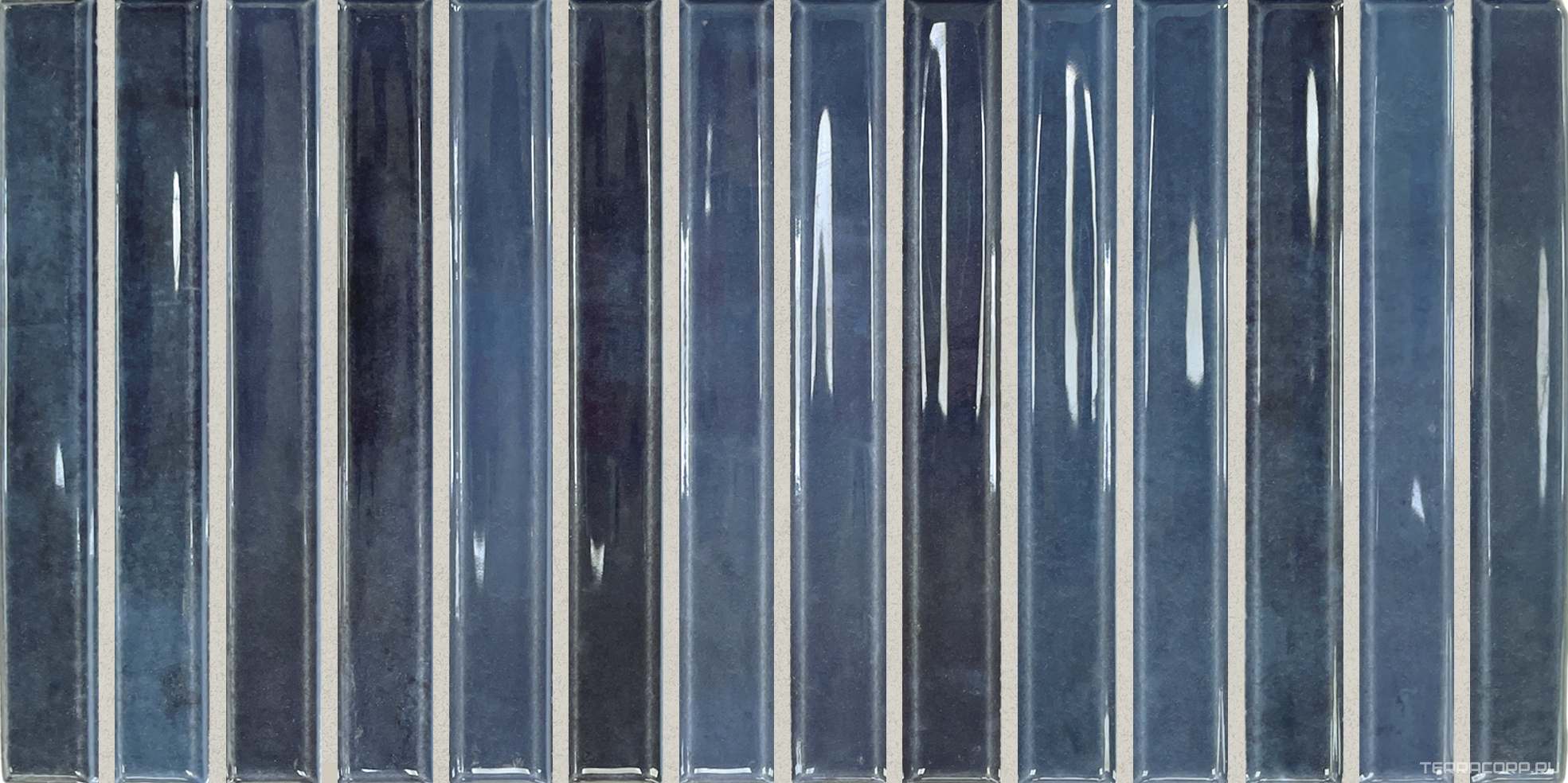 Керамическая плитка DNA Flash Bars Cobalt 12,5x25 Синий, фото 4