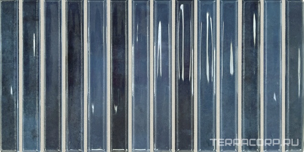 Керамическая плитка DNA Flash Bars  Cobalt 12,5x25 Синий 