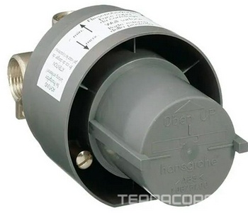 Смеситель для душа, встраиваемый в стену, круглая розетка, внешняя и скрытая часть в компл., (цв.хром), Lоgis ZZ Hansgrohe Logis 71666000