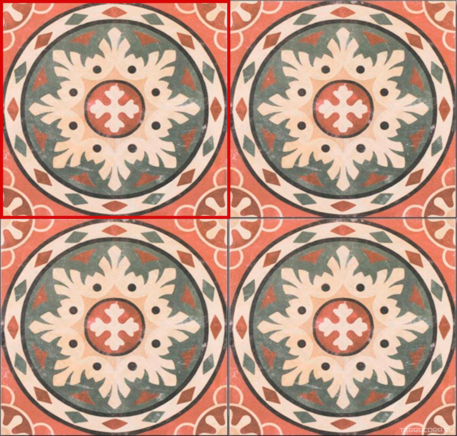 Керамогранит DeShun Ceramics Art Decor DF209 20x20 Комбинированный, фото 3